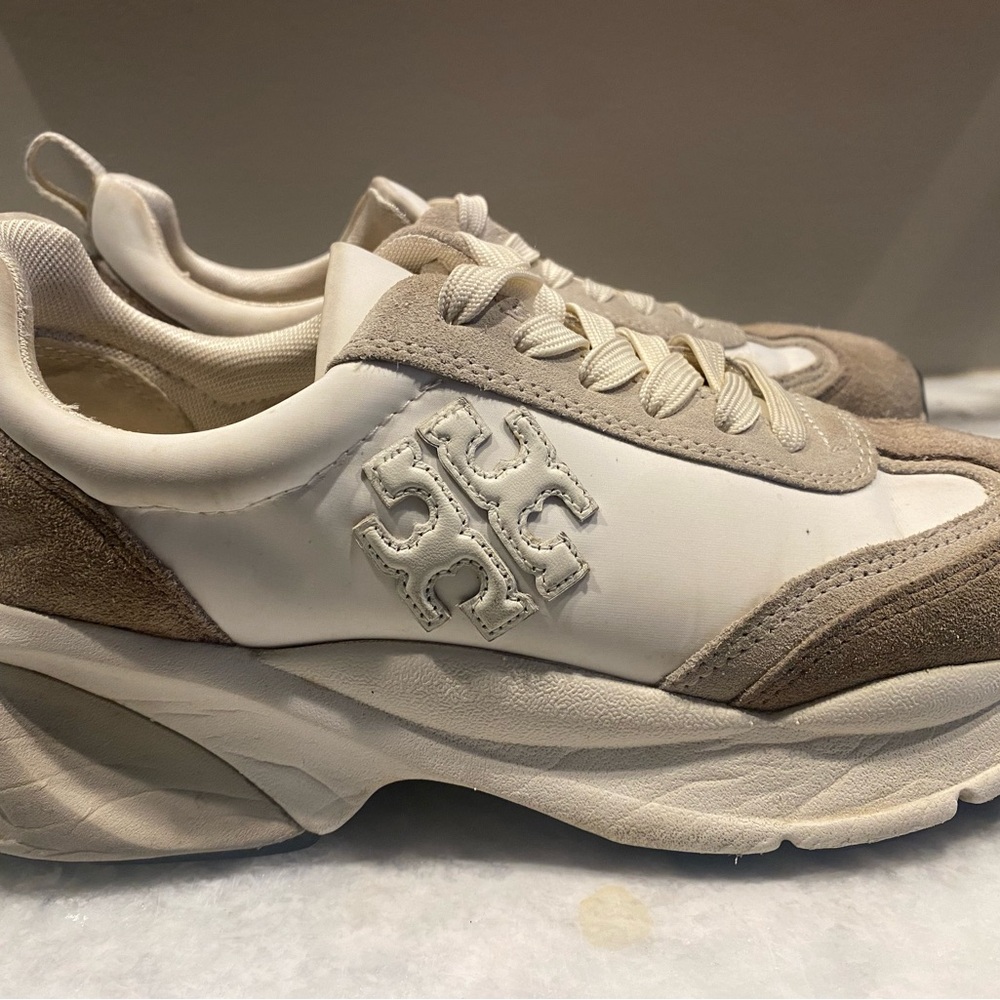Tory Burch Women's Beige and Cream Sneakers